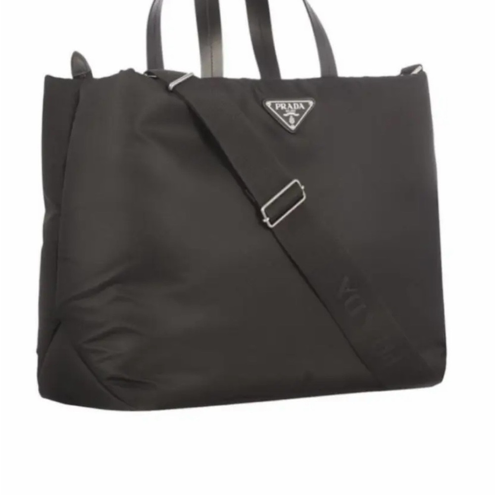Prada Black Nylon Puffer Tote - Picture 9 of 10